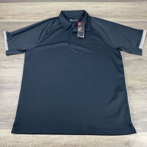 Under Armour Polo Mens XL Black/white Loose HeatGear Performace Stretch 2‎